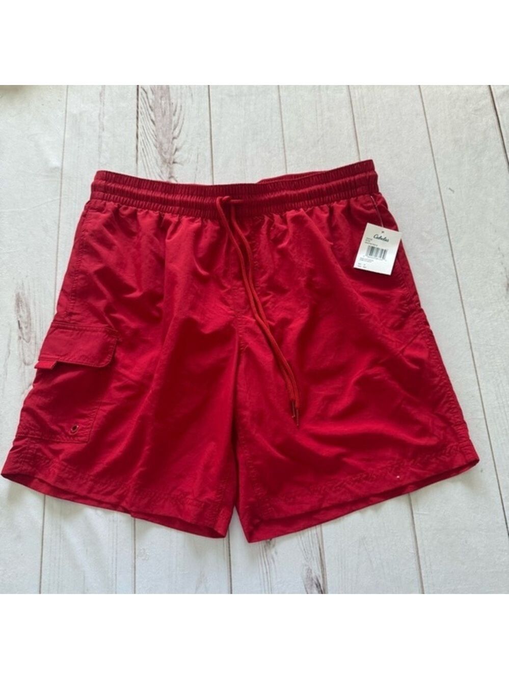 NWT Cabela's Red Swim Shorts